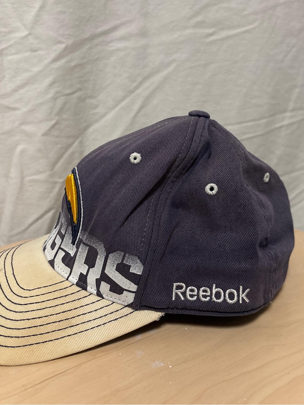 San Diego Chargers baseball cape style/Reebok onfield NFL - Picture 2 of 5